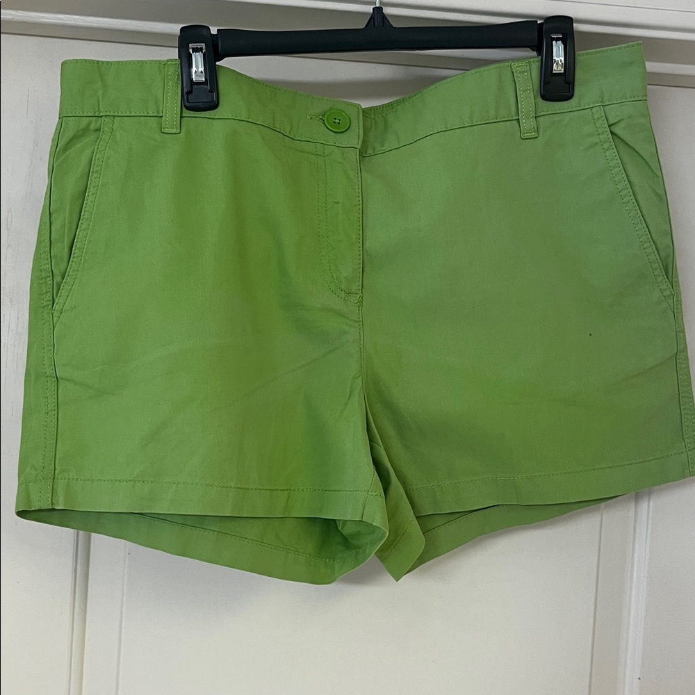Joe Fresh Green Shorts Modern Cotton Blend